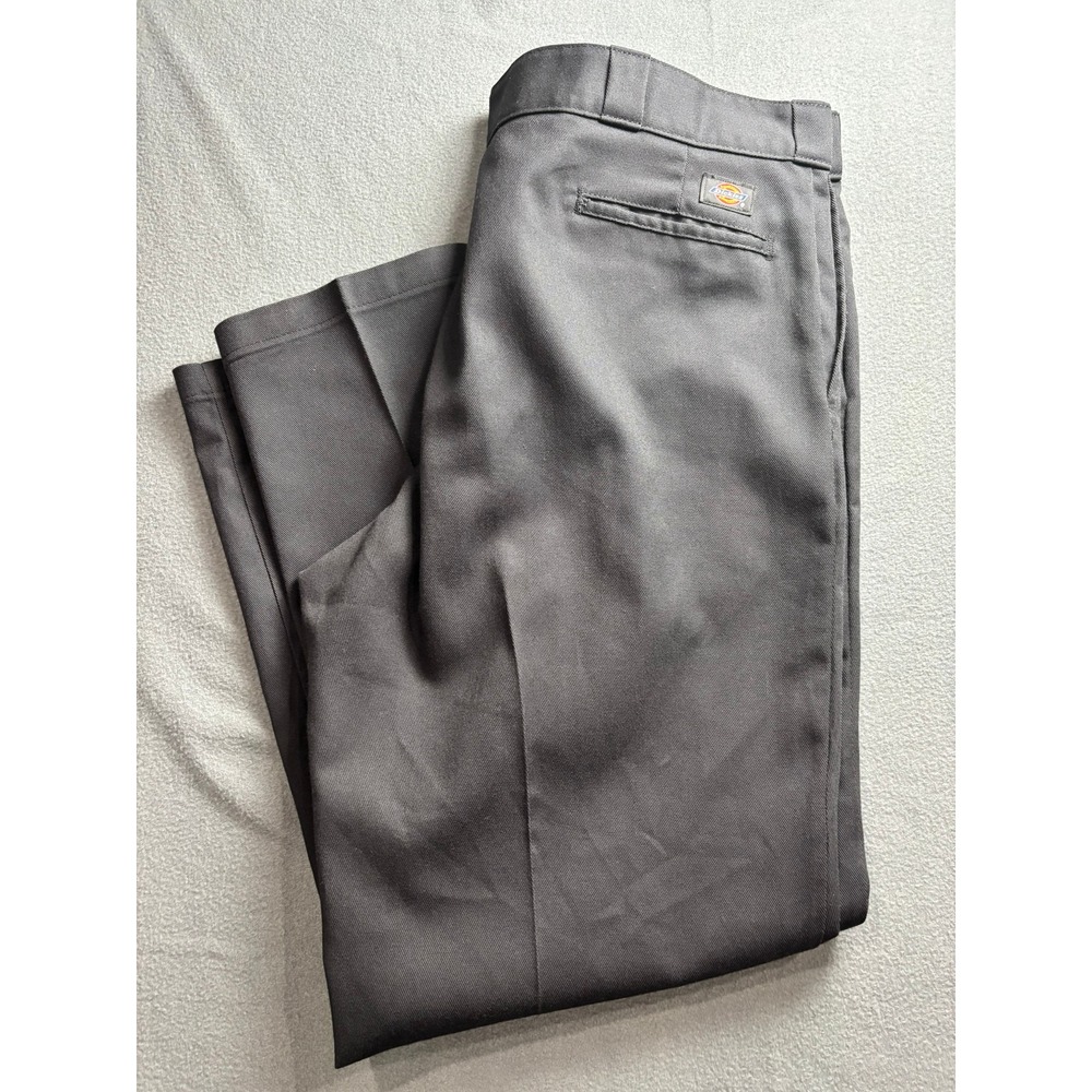 Dickies 874 Original Fit Men 44x32 Black Twill Work Pants Straight Leg Street